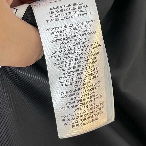 Lauren Ralph Lauren Womens Wool Blend Mock Neck Black Winter Coat Size XXL - Picture 13 of 14